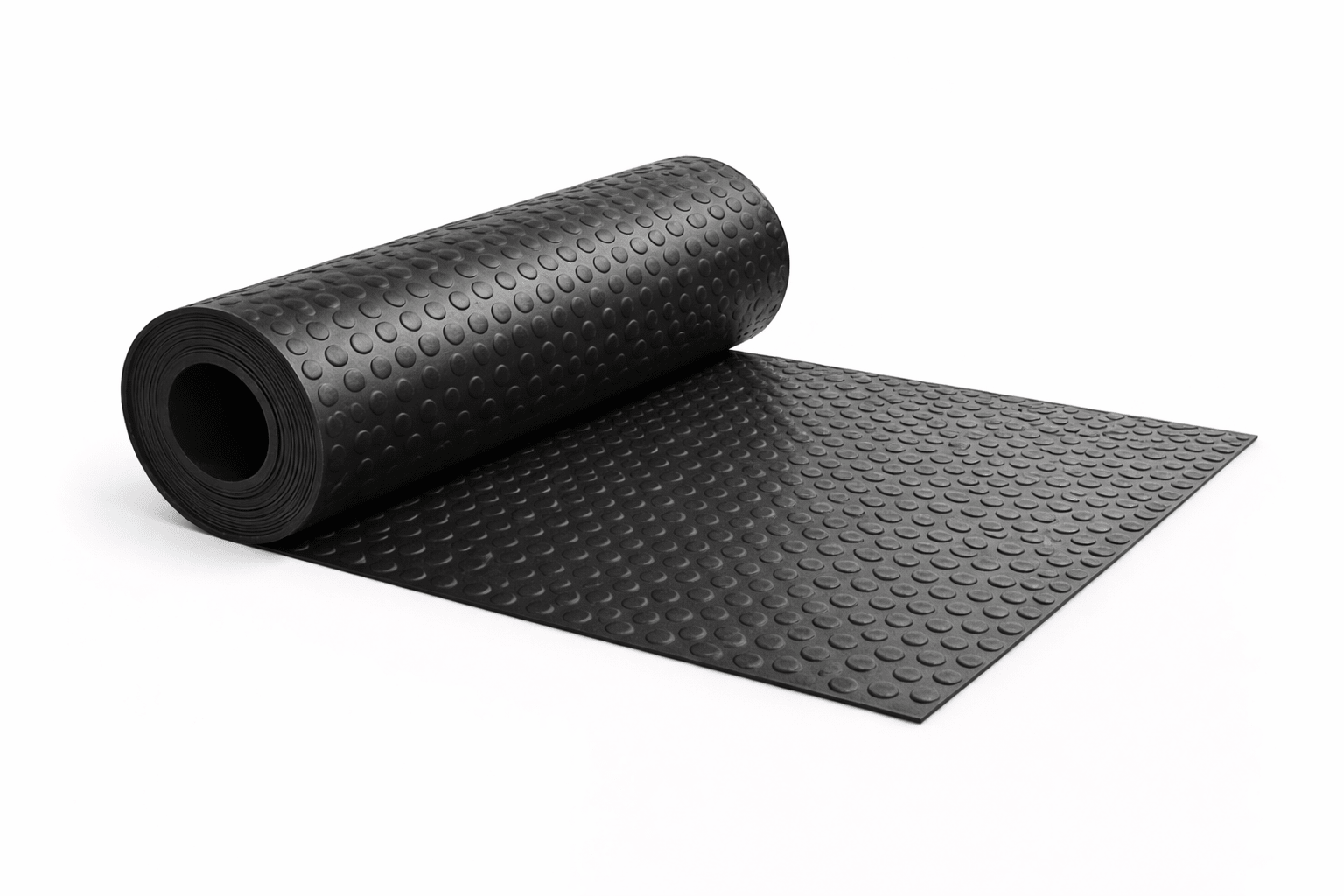 Tappeto Bollato in Gomma Nero H 120 cm – Rotolo da 1 a 10 m – Spessore 3 mm – Antiscivolo - Lemag srl