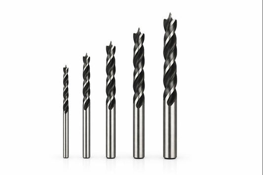 Set 5 Punte per Legno Misure 3–4–5–6–8 mm Punta Elicoidale per Foratura Precisa su Legno Truciolare e MDF Uso Fai da Te e Professionale - Lemag srl