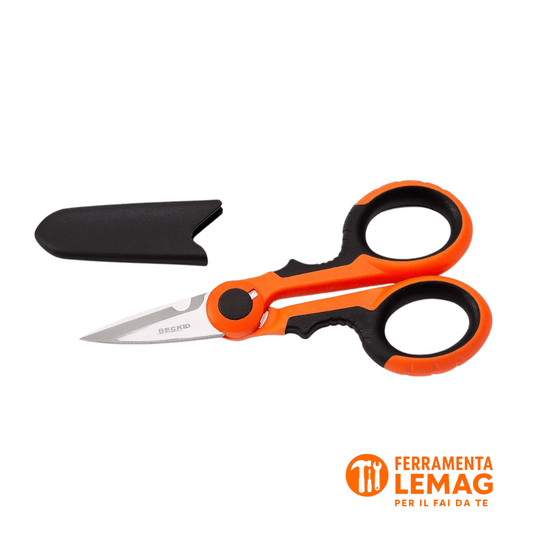Forbici Elettricista 140 mm | Acciaio Inox – Impugnatura Isolata Lemag SRL - Lemag srl