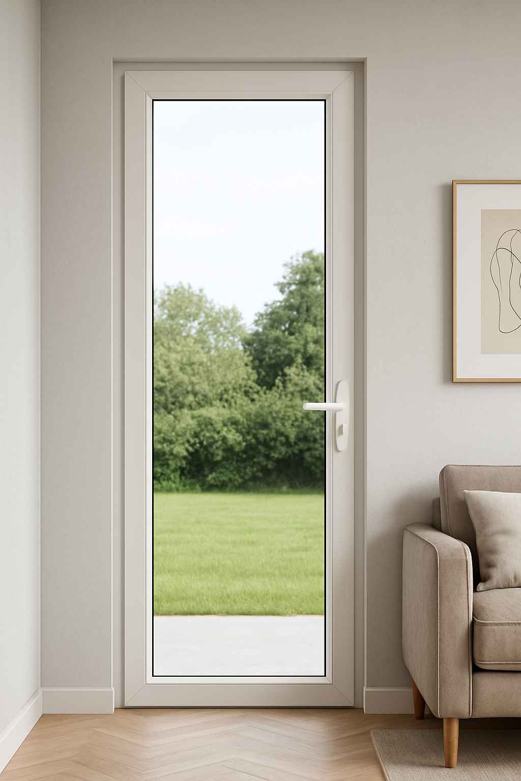 Porta finestra alluminio 80x220 cm taglio termico – Risparmio energetico - Lemag srl - Lemag srl