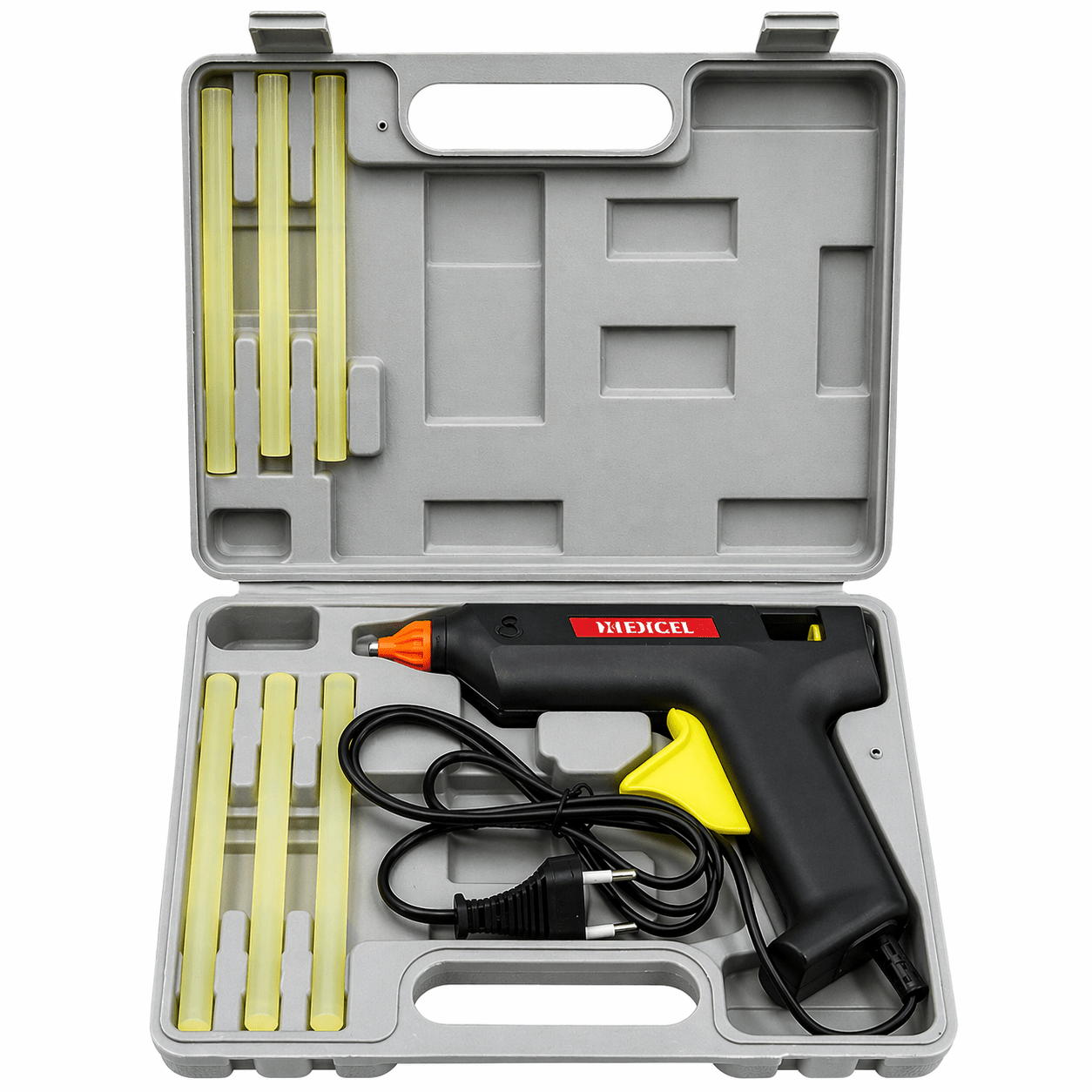 Pistola Termocollante in Valigetta con Accessori e Stick 12 mm - Lemag srl