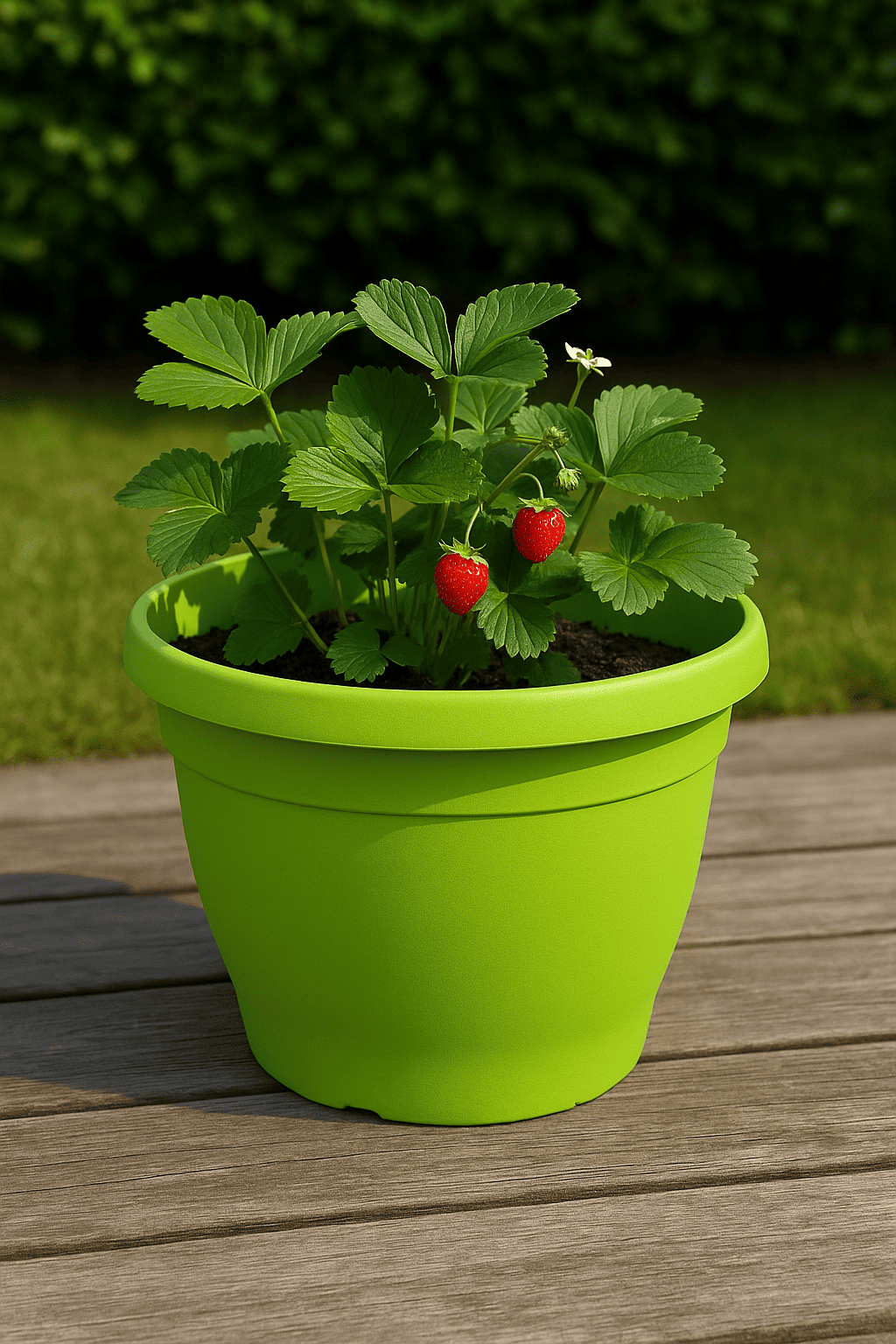 Vaso 'Verona' Ø30x24h cm Verde Anice per Piante e Fiori –Resistente e Decorativo - Lemag srl