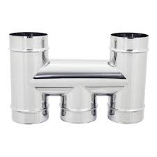 Terminale ad H Inox 304 Ø 80 - 130 mm – Base Tonda Fumaiolo Camino – Lemag SRL - Lemag srl