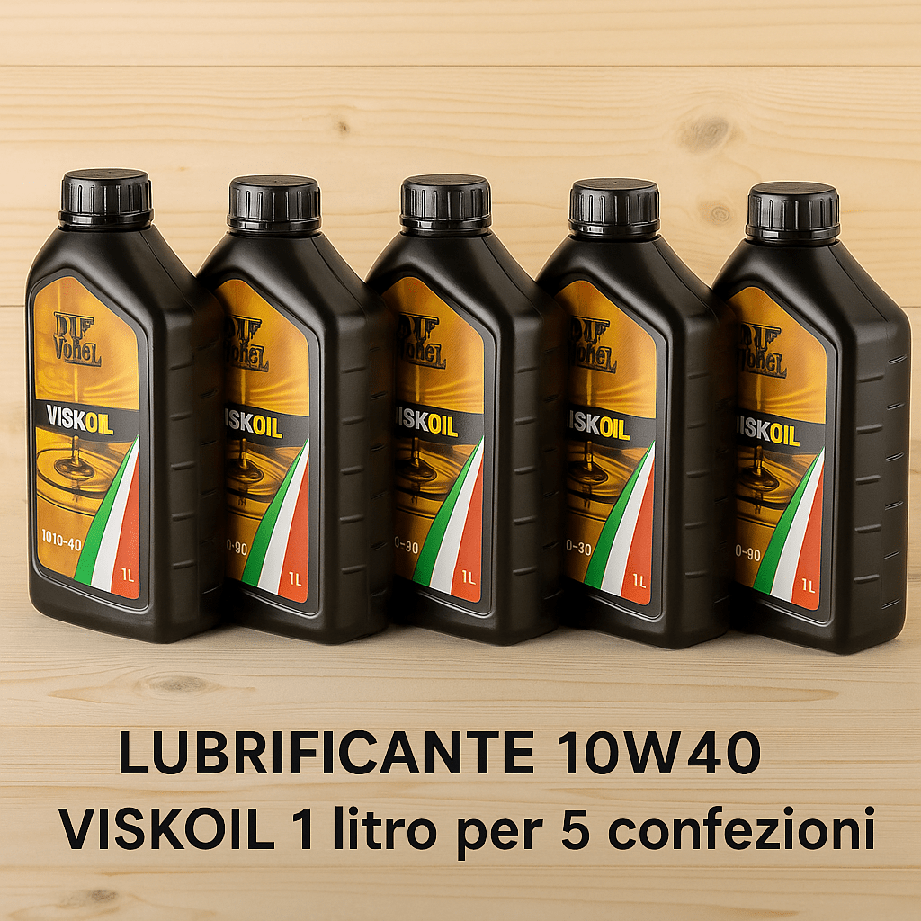 Viskoil Olio Motore 10W40 Semisintetico 1 Litro x 5 Pezzi Auto Benzina e Diesel - Lemag srl