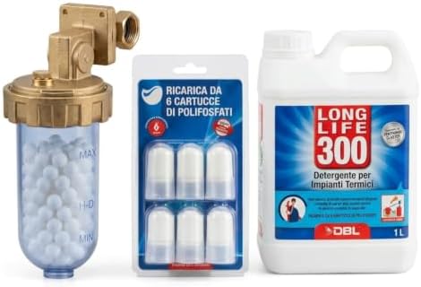Kit Protezione Caldaia – Dosatore Polifosfati 1/2" Anticalcare + Liquido Inibitore Anticorrosione Riscaldamento - Lemag srl