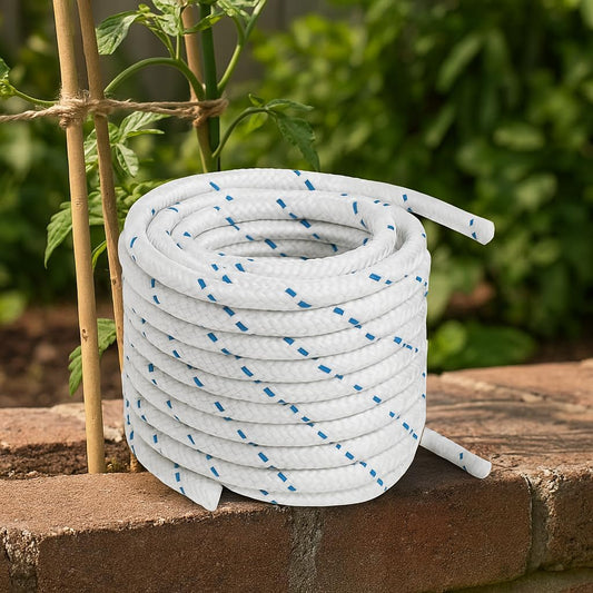 Treccia Multiuso Nautica 10 m – Bianco con Spia Blu Ø8/10/12/18 mm – Lemag SRL - Lemag srl