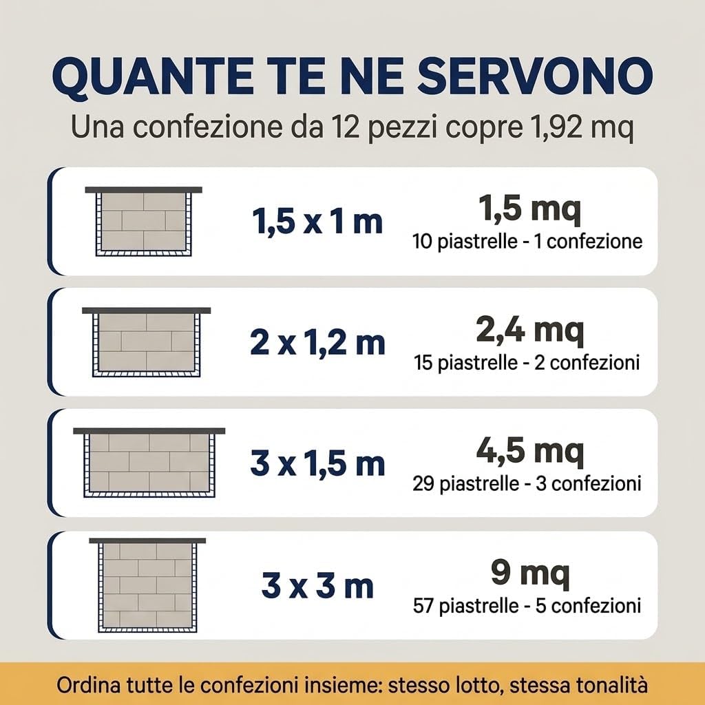 Piastrelle a Incastro per Esterni Effetto Legno 40x40 cm – 12 Pezzi - Lemag srl