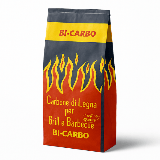 Carbone Naturale di Legna – Sacco da 3 kg o 5 kg – Alta Resa per Barbecue e Grill – Lemag SRL - Lemag srl