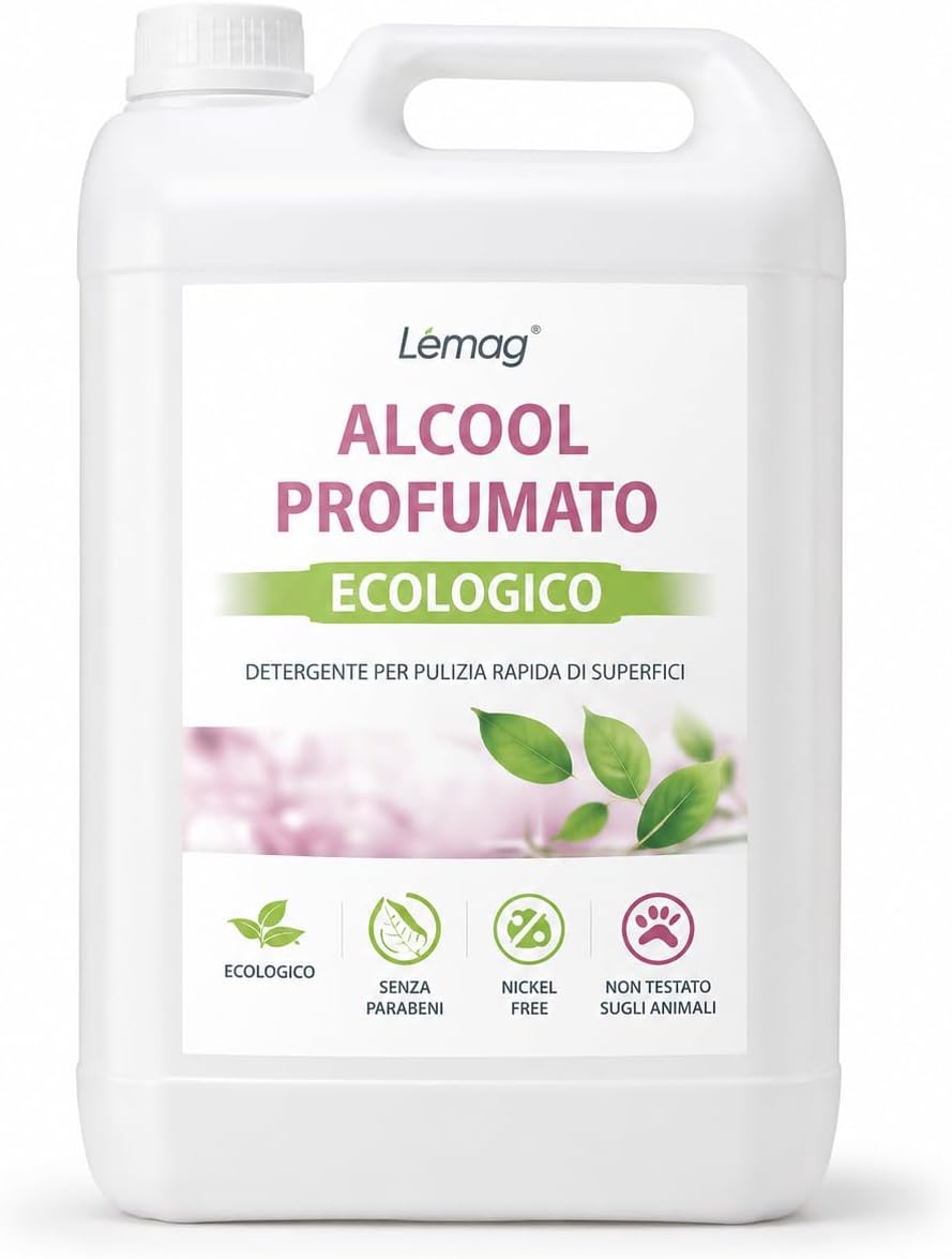 Alcool Profumato Detergente Multiuso 5 L – Senza Aloni, Made in Italy - Lemag srl