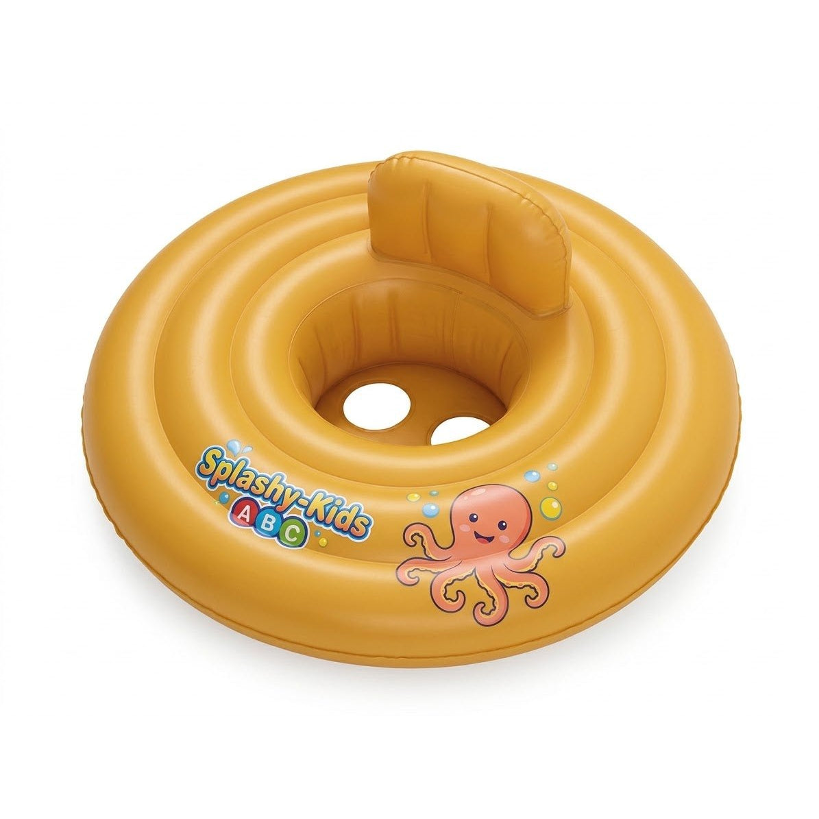 Salvagente swim giallo per bambini con mutandina e schienale, ideale tra i gonfiabili mare e piscina.