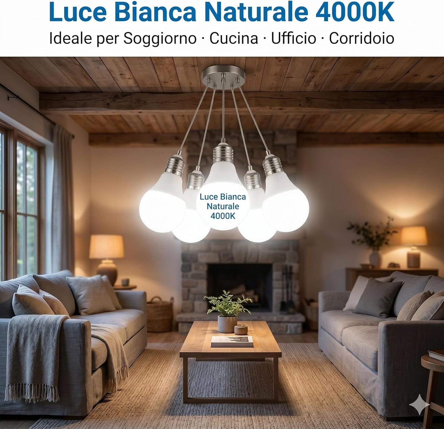 6 Lampadine LED Sfera G45 6W E27 – 540lm | Luce Bianca Naturale 4000K | Risparmio Energetico | Attacco E27 | Decorativa per Casa Ufficio Corridoio | Made in Italy - Lemag srl