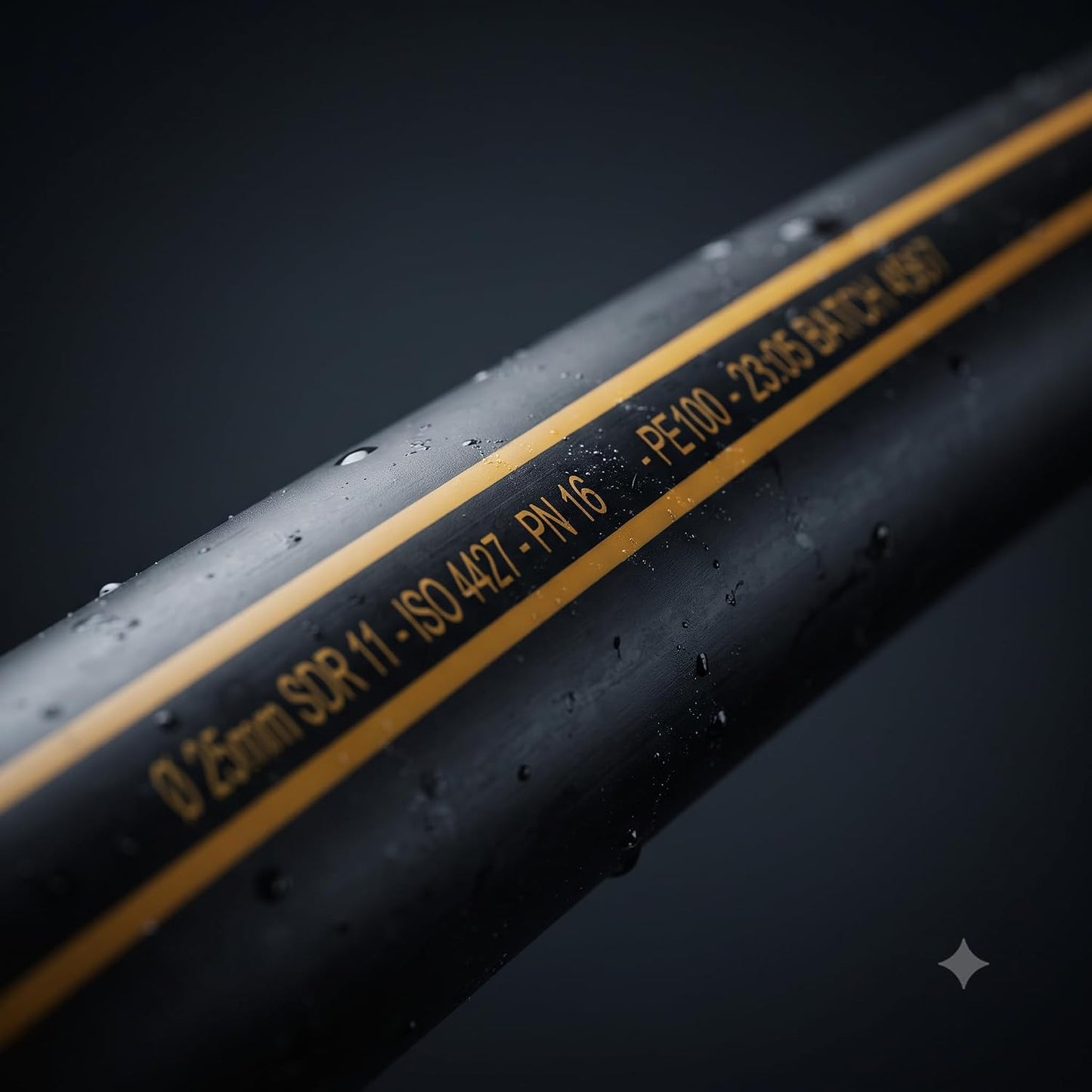 Tubo Polietilene Gas PE100 Alta Densità Ø20 x 3,0 mm Serie S5 in Rotolo 20 m — Nero con Bande Gialle, Conforme UNI EN 1555 e ISO 4437, per Condotte Gas Interrate Metano e GPL - Lemag srl