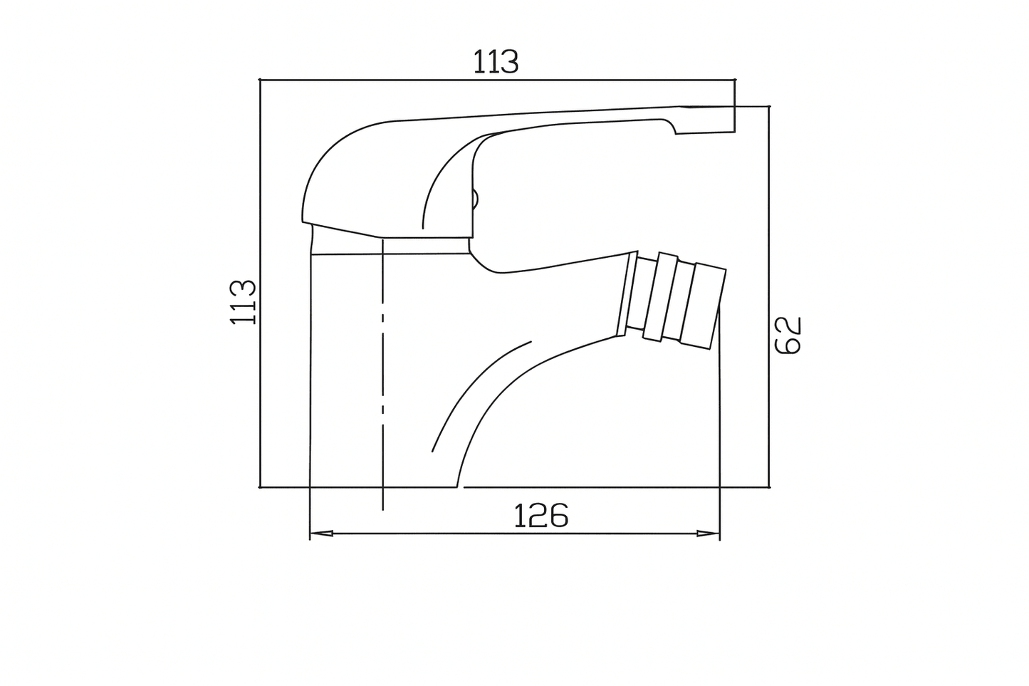 Rubinetto Miscelatore Basic Bagno Bidet – Design Argento Elegante – Lemag SRL - Lemag srl