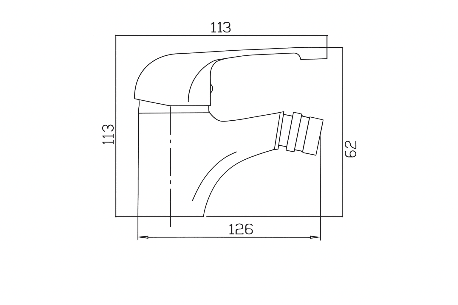 Rubinetto Miscelatore Basic Bagno Bidet – Design Argento Elegante – Lemag SRL - Lemag srl