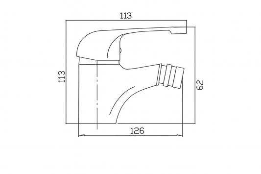 Rubinetto Miscelatore Basic Bagno Bidet – Design Argento Elegante – Lemag SRL - Lemag srl