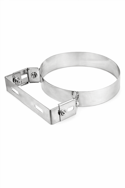 Collare Fissaggio Canna Fumaria Inox Regolabile Pesante – Ø80/120/130/150/160/180/250/300 mm - Lemag srl