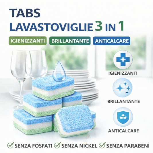 Tabs Lavastoviglie 3in1 Igienizzanti Brillantante Anticalcare - Lemag srl