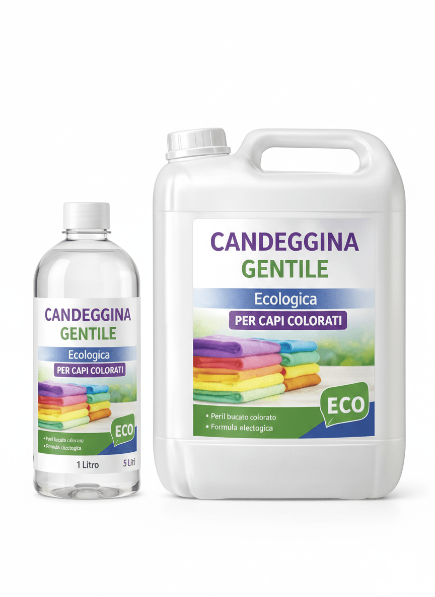 Candeggina Delicata 1 - 5 Litri per Bucato Capi Colorati - Lemag srl