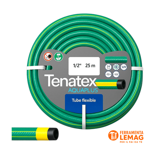 Tubo Irrigazione da Giardino 15 mm x 15 m (5/8"), Rinforzato 3 strati - Lemag srl