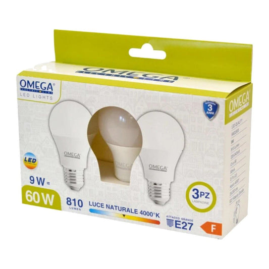 Lampadine LED E27 Goccia A60 9W 810 lm – Set 12 Pezzi – Luce Calda, Naturale o Fredda - Lemag srl