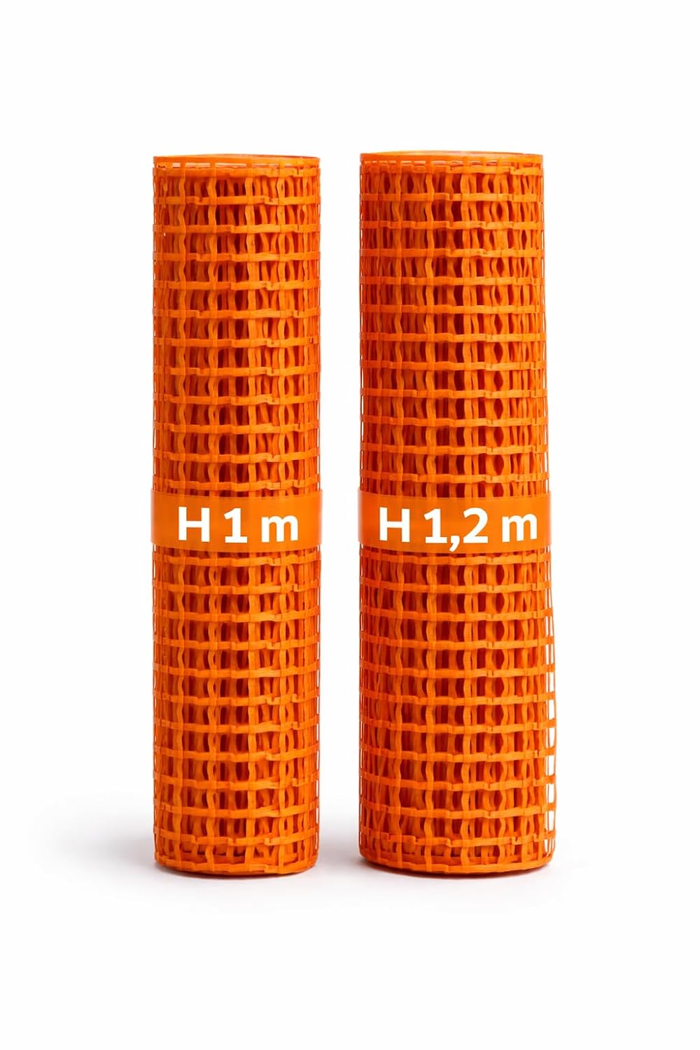 Rete Delimitazione Cantiere Arancio – Altezza 1 m o 1,2 m x 50 m – Rete Segnaletica Leggera in Rotolo – Recinzione Temporanea per Lavori - Lemag srl