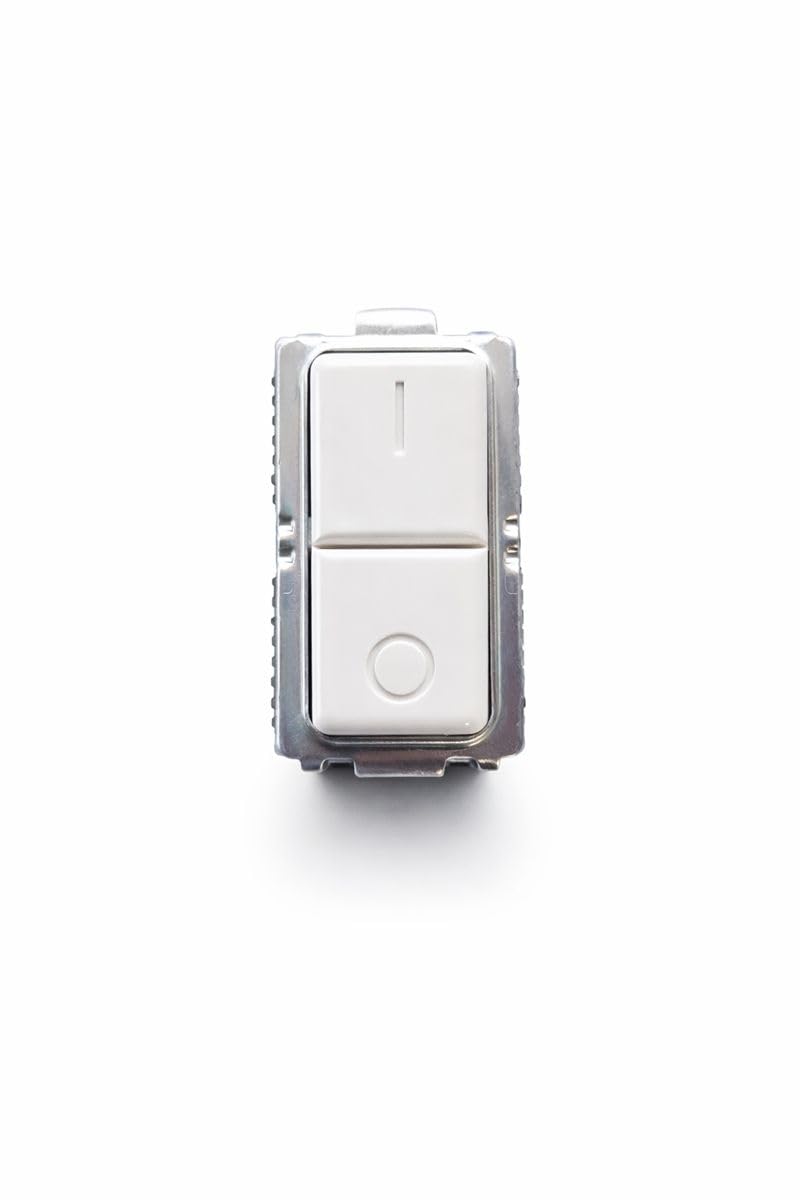 Interruttore Doppio ON/OFF da Incasso Serie Venus – 2 Tasti Indipendenti – 16AX 250V AC – Comando Doppia Luce – Made in Italy - Lemag srl