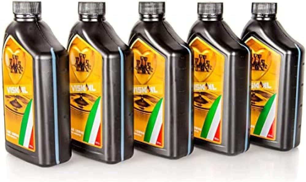 Viskoil Olio Motore 10W40 Semisintetico 1 Litro x 5 Pezzi Auto Benzina e Diesel - Lemag srl