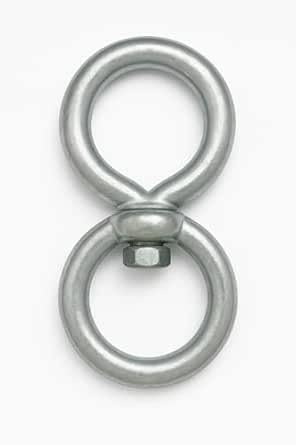 Anello Girevole Doppio Occhio Acciaio Zincato Ø 40 mm – Set 2 Pezzi - Lemag srl