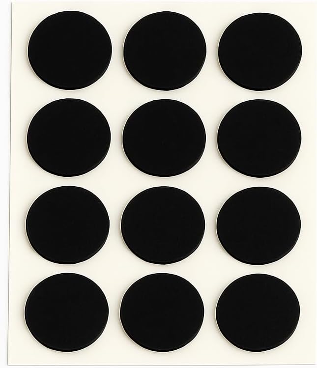 Feltrini Adesivi Rotondi – Varianti Diametro 16/20/24/30 mm e Colori Bianco/Nero/Marrone – Antigraffio e Antirumore per Sedie e Mobili - Lemag srl