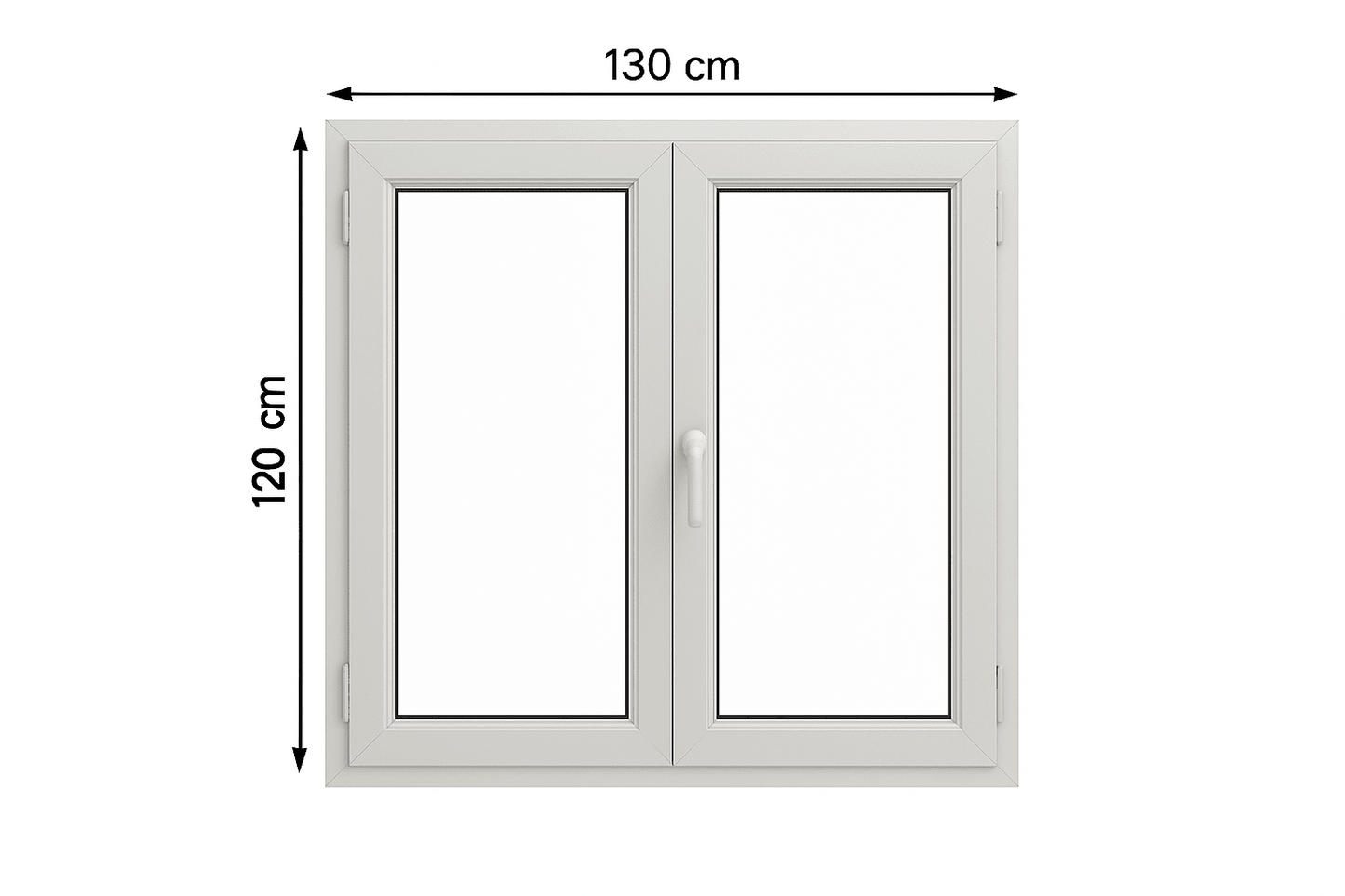 Finestra alluminio taglio termico H120xL130 isolamento energetico - Lemag srl - Lemag srl