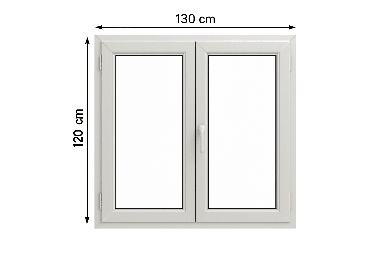 Finestra alluminio taglio termico H120xL130 isolamento energetico - Lemag srl - Lemag srl