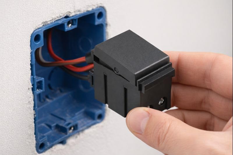 Interruttore Invertitore Unipolare ARC 1 Modulo – Grigio Scuro - Lemag srl