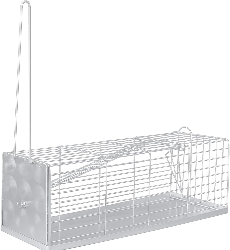 Trappola per Topi a Galleria 24 cm – Riutilizzabile e Sicura – Struttura in Metallo Zincato con Doppio Ingresso – Ideale per Ambienti Interni ed Esterni - Lemag srl
