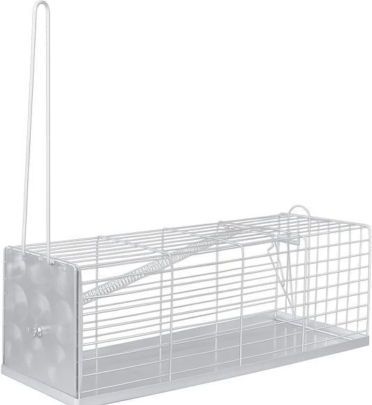 Trappola per Topi a Galleria 24 cm – Riutilizzabile e Sicura – Struttura in Metallo Zincato con Doppio Ingresso – Ideale per Ambienti Interni ed Esterni - Lemag srl