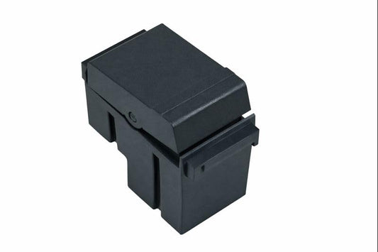 Pulsante unipolare ARC 1 modulo grigio scuro compatibile cestello ARC e BTicino Living