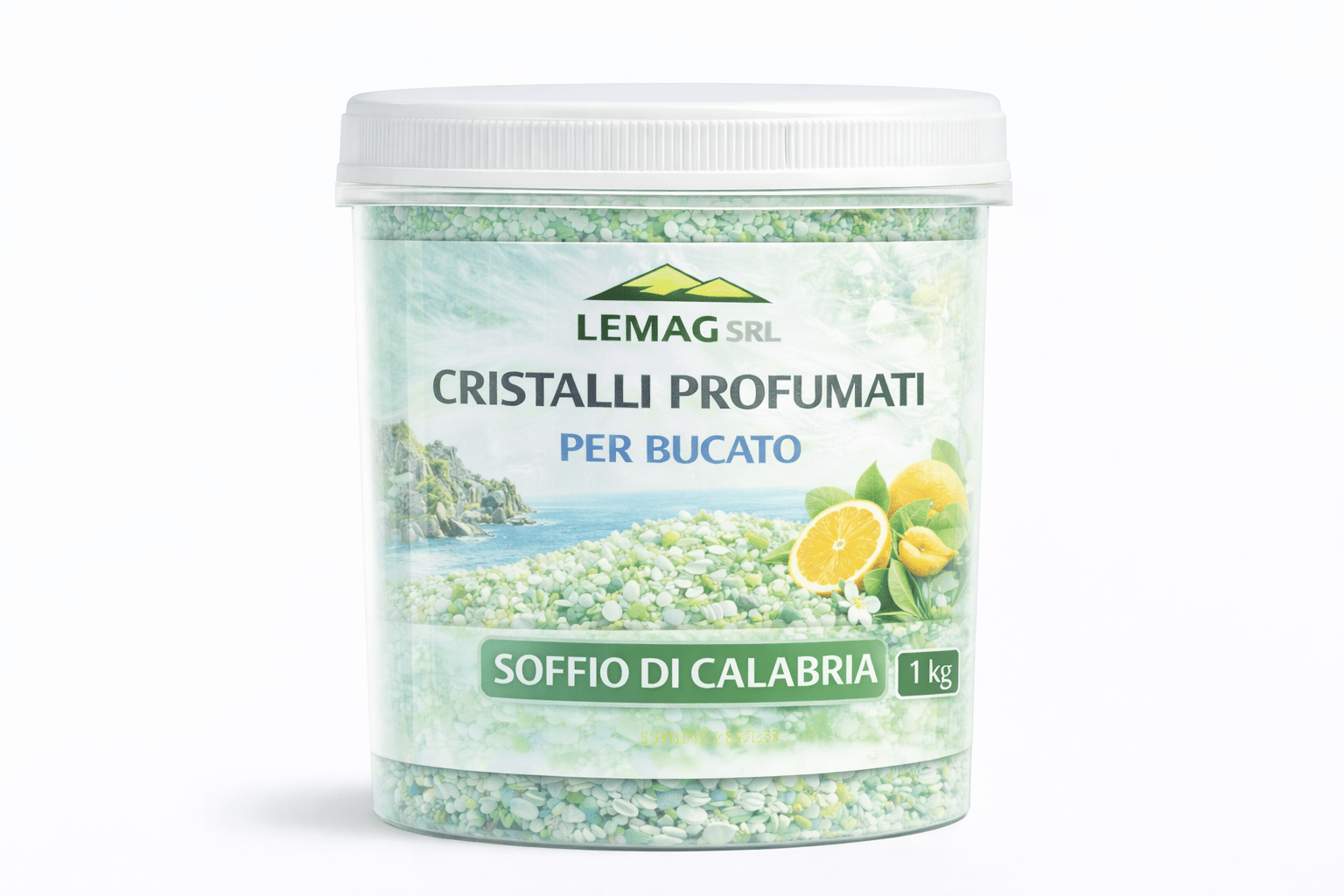 Cristalli Profumati Bucato 1 Kg con Percarbonato – Ammorbidente Naturale e Candeggiante Delicato – Nickel Free – LEMAG SRL - Lemag srl