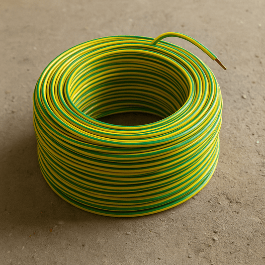 Filo elettrico unipolare 1x6 mm² FS17 giallo/verde, cordina, 10 metri - Lemag srl