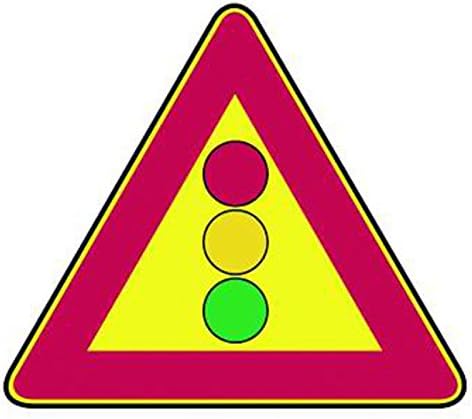 Cartello Stradale Triangolare Semaforo Lato 90 cm – Segnale Pericolo - Lemag srl