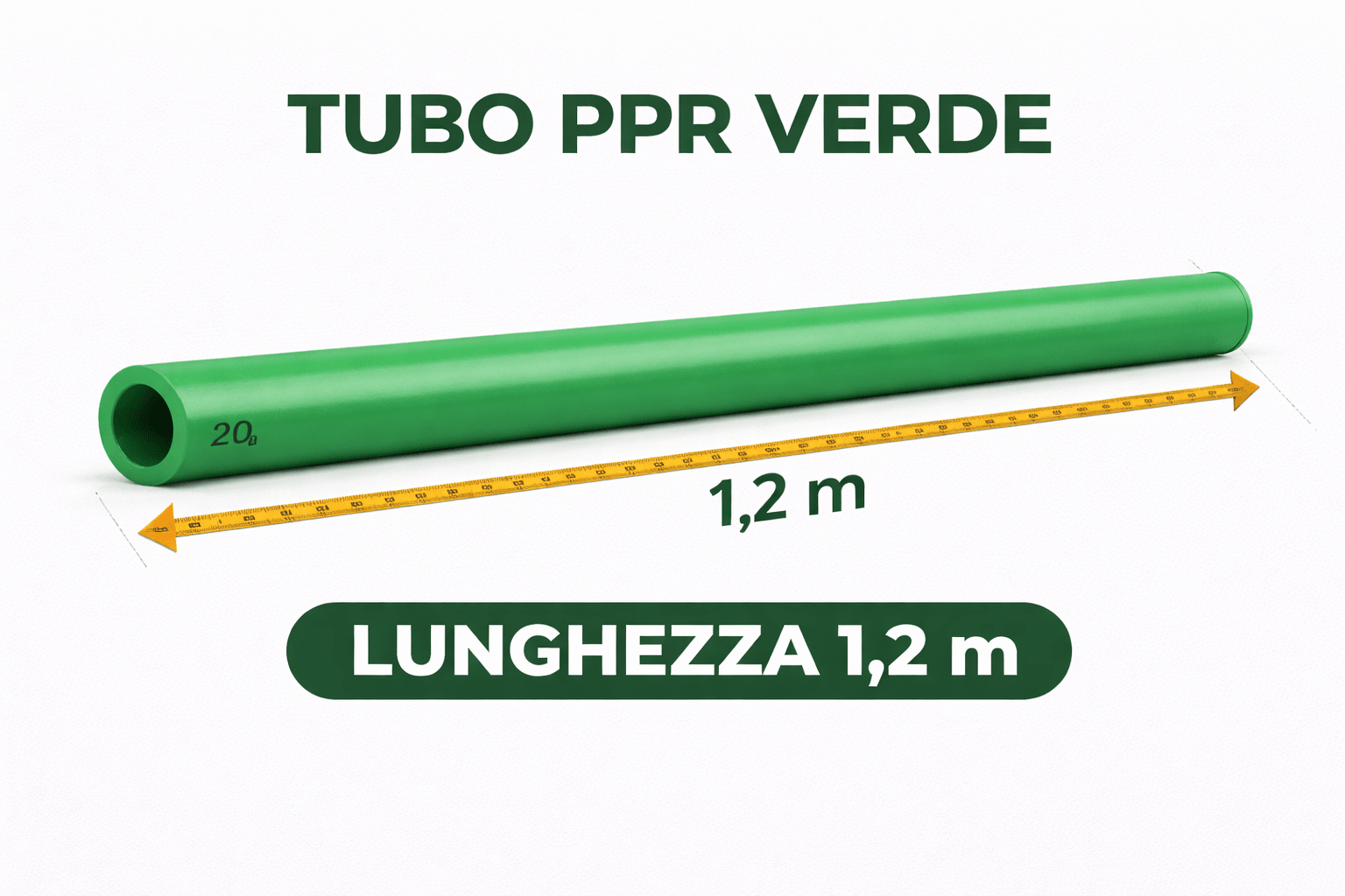 Tubo e Raccordi PPR Verde da Saldare – Impianti Idraulici Acqua Potabile – Diametri 20/25 mm – Parti e Accessori - Lemag srl