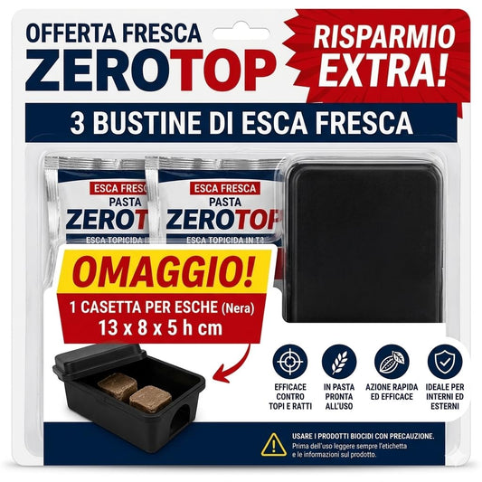 Kit Derattizzazione Esca Pasta Fresca 3x150 g + Casetta Trappola - Lemag srl
