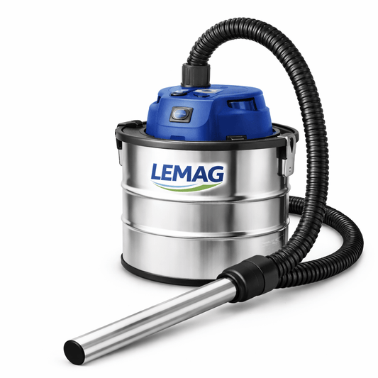 Aspiracenere IS - 15 – 15L, 800W, Fusto Acciaio, Filtro HEPA – Lemag SRL - Lemag srl