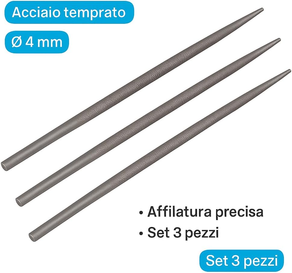 Lime Rotonde Catene Motosega Ø 4 mm – Set 3 Pz Affilatura Precisa – LEMAG SRL - Lemag srl