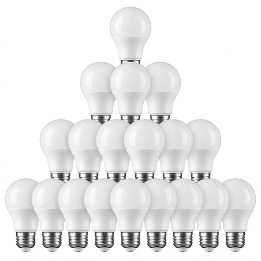 Set da 20 lampadine LED E27 luce calda a forma di goccia A60 da 9W.