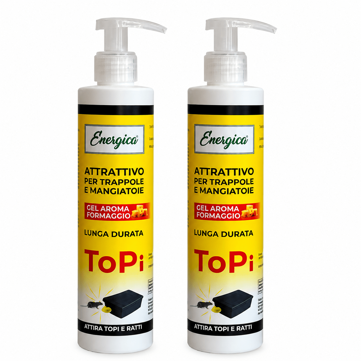 Attrattivo per topi e ratti in gel, confezione da 150 ml, aroma irresistibile di formaggio, attira roditori.