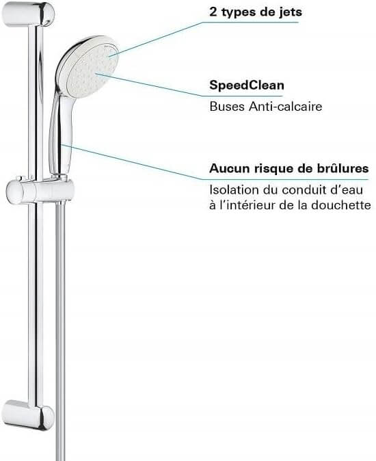 SET SALISCENDI DOCCIA "TEMPESTA 100" 2 getti - Lemag srl