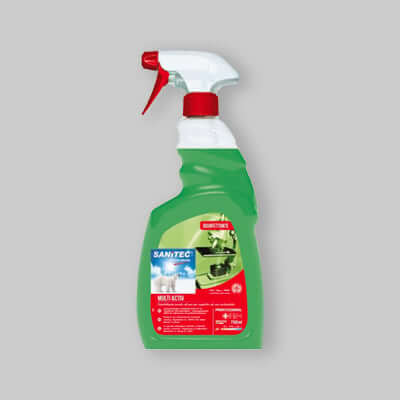 SGRASSATORE DISINFETTANTE A BASE ALCOLICA MULTIACTIVE SPRAY 750 ml - Lemag srl