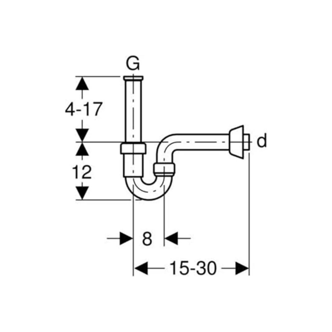 SIFONE PER LAVABO ORIENTABILE Ø 40x1"1/4 151.100.11.1 - Lemag srl