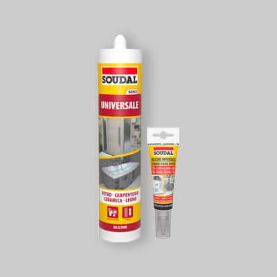 SILICONE ACETICO UNIVERSALE SOUDAL 60 ml - Trasparente - Lemag srl