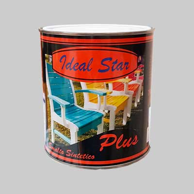 SMALTO 'PLUS' IDEAL STAR 0,750 lt - Verde RAL 6005 - Lemag srl